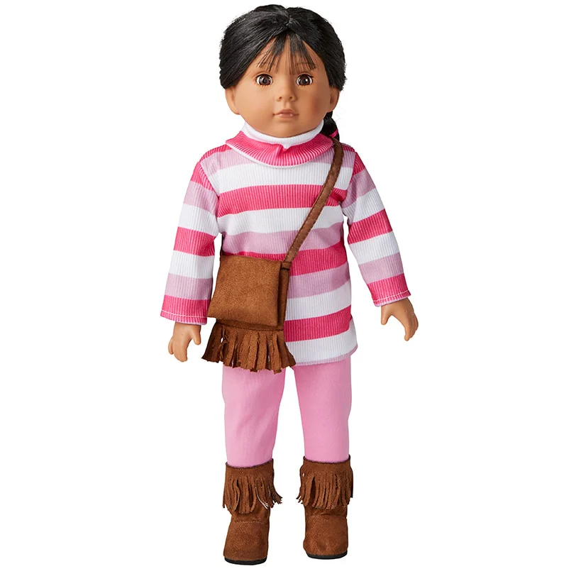 Life-Like Girl Doll With Casual Outfit, 18" - Image 5