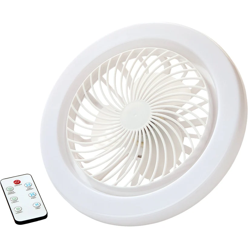 Light Socket Ceiling Fan With LED Light And Remote For Indoor Use - Image 5