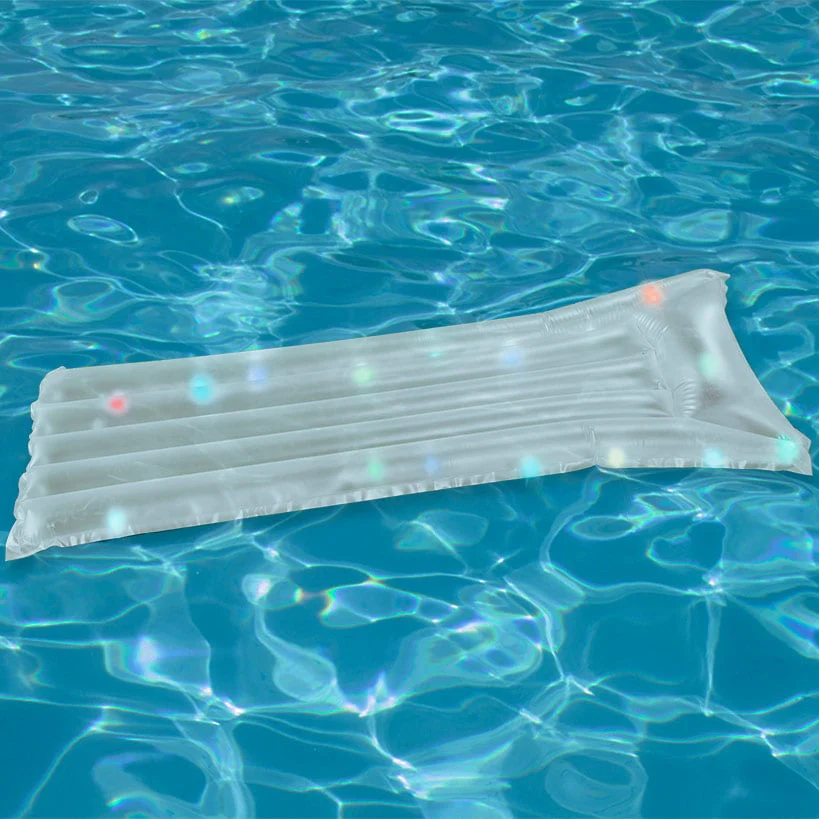 Light-Up Inflatable Pool Float-Water Fun with 20 Colorful LED Lights - Image 2