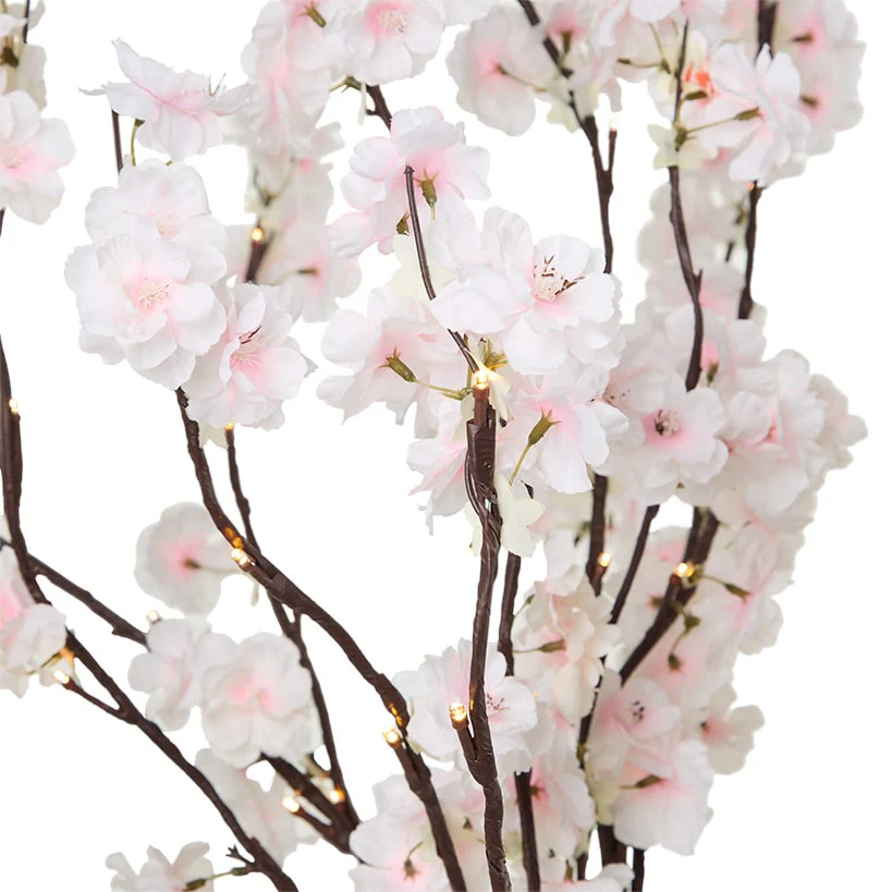 Lighted Cherry Blossom Garland, 2 Pc Branches, Table Tree, or 48" Tree - Image 5