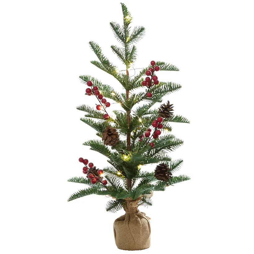 Lighted Country Pencil Pine Tree 24" - Image 3
