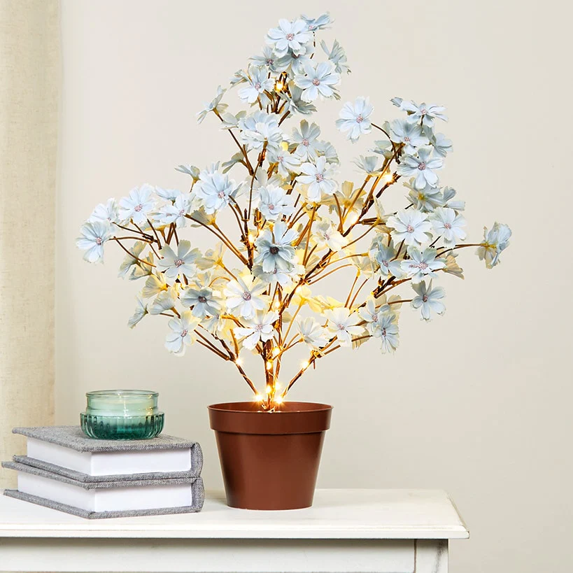 Lighted Flower Table Trees - Blue, Blush, or Pink - Image 3