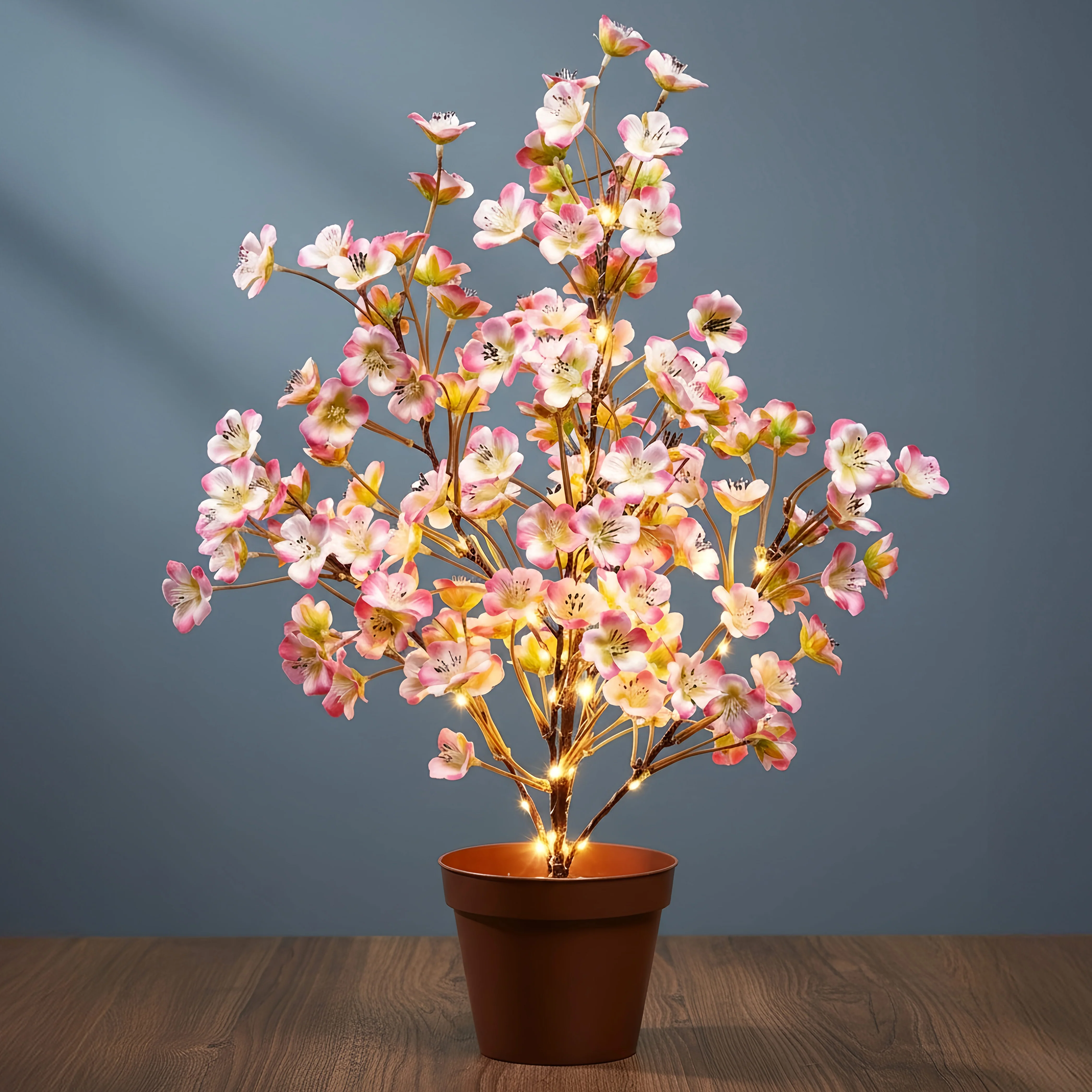 Lighted Flower Table Trees - Blue, Blush, or Pink - Image 4