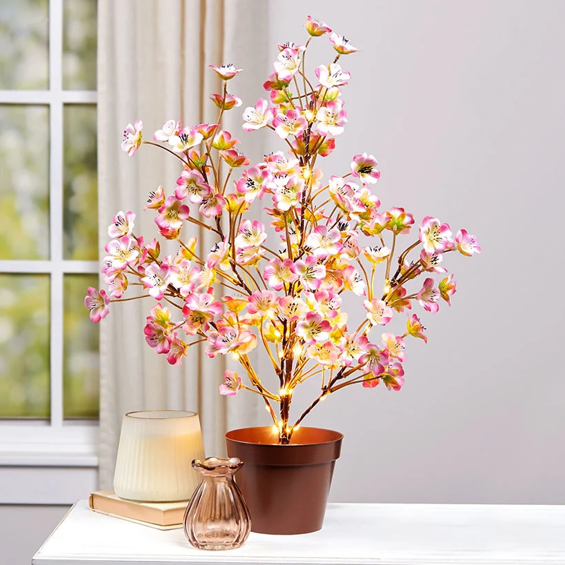 Lighted Flower Table Trees - Blue, Blush, or Pink - Image 5