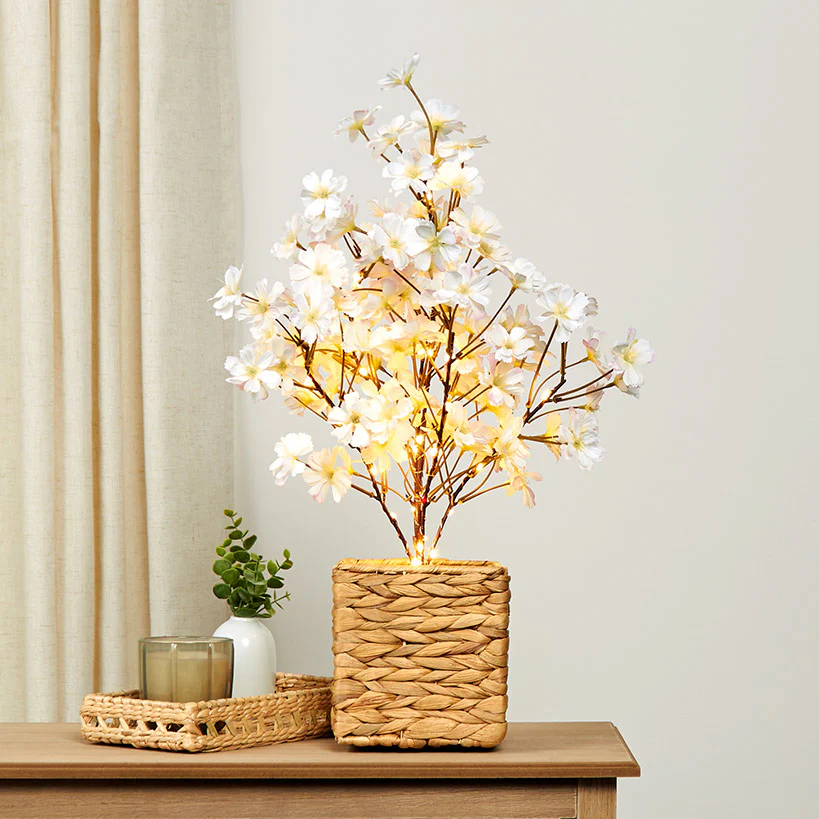 Lighted Flower Table Trees - Blue, Blush, or Pink - Image 6