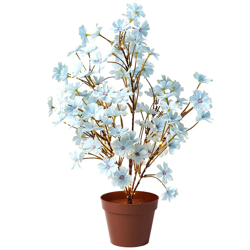 Lighted Flower Table Trees - Blue, Blush, or Pink - Image 7