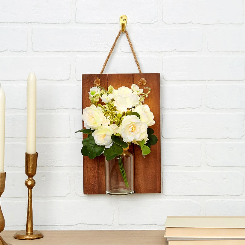 Lighted Flower Wall Sconce - Hydrangea, Sunflower, or White - Image 2
