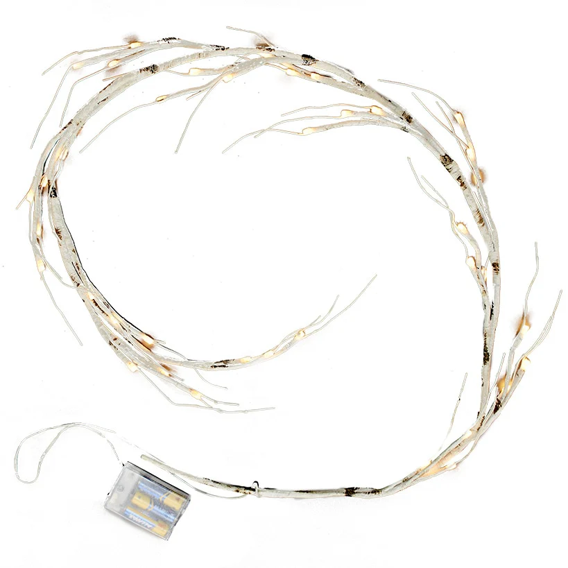 Lighted Winter Birch Garland - Image 3