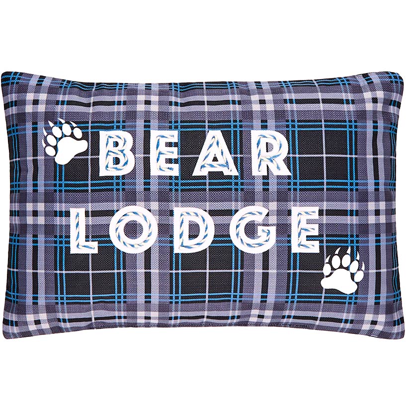 Lodge Themed Embroidered Decorative Pillow - Image 4
