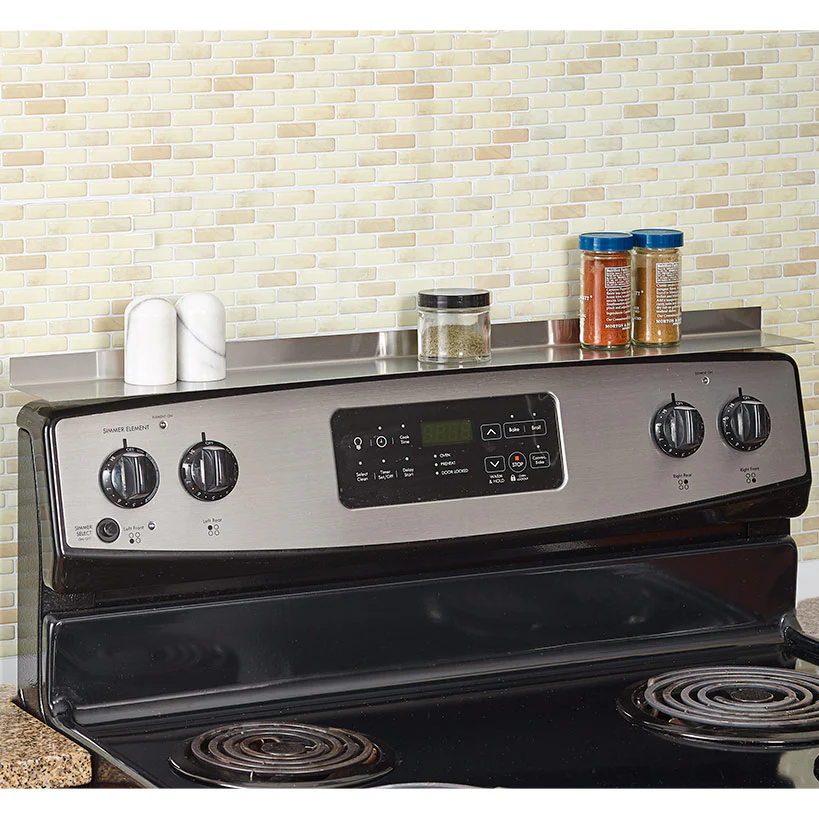Magnetic Kitchen Stovetop Shelf Organizer - 30"L - Zero Installation - Image 3