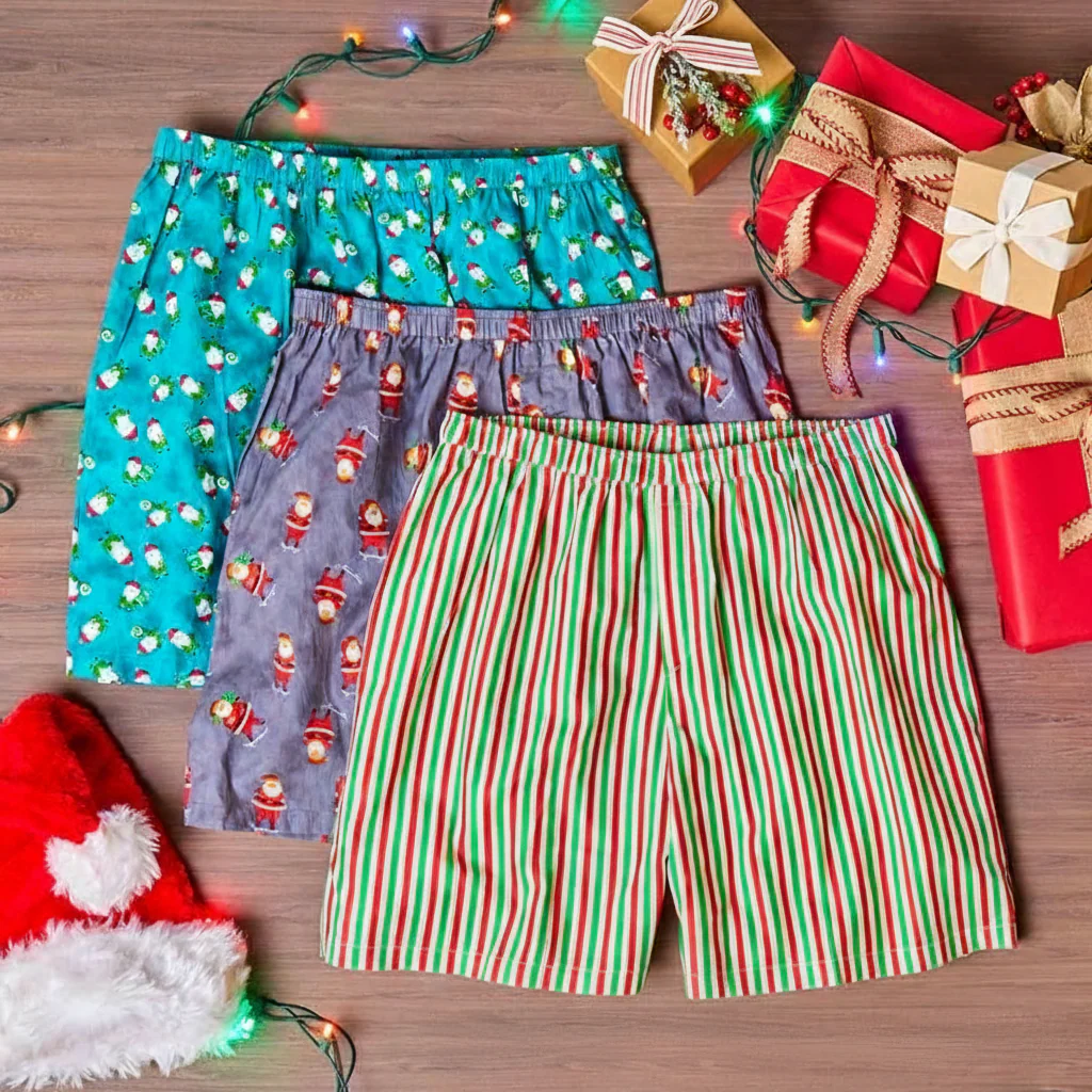 Men's Christmas Underwear Boxers 3-Pk.