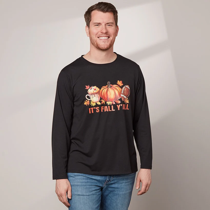 Men's Fall Long Sleeve T-Shirt - Image 4