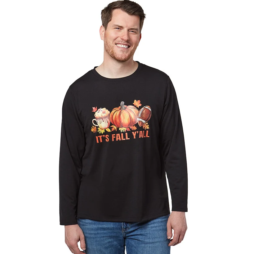 Men's Fall Long Sleeve T-Shirt - Image 7