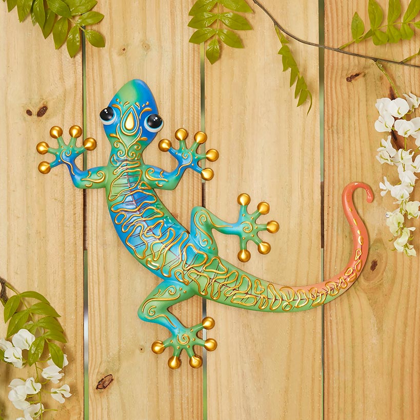 Metal Gecko Wall Decor - Image 3