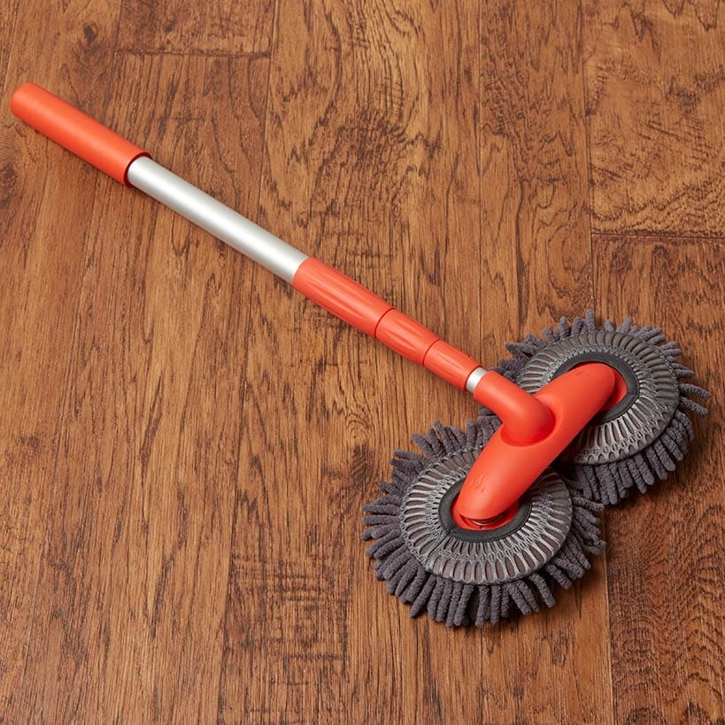 Microfiber Car Cleaning Brush with Double Mop, Extends 44" Long - Image 6