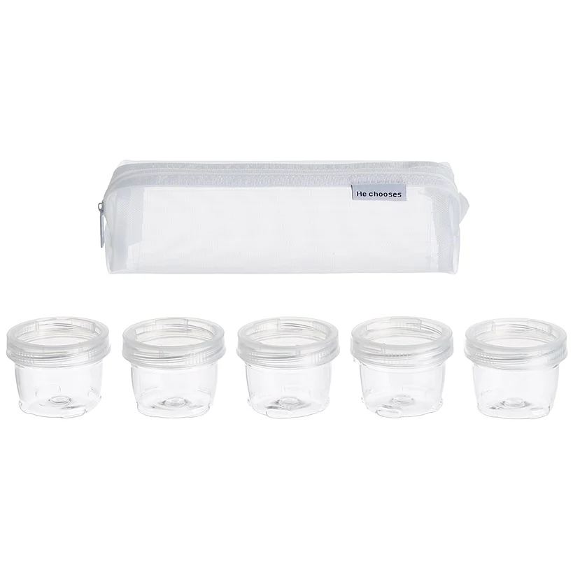 Mini Plastic Seasoning and Spice Jar Set with Carrier Bag - Image 2