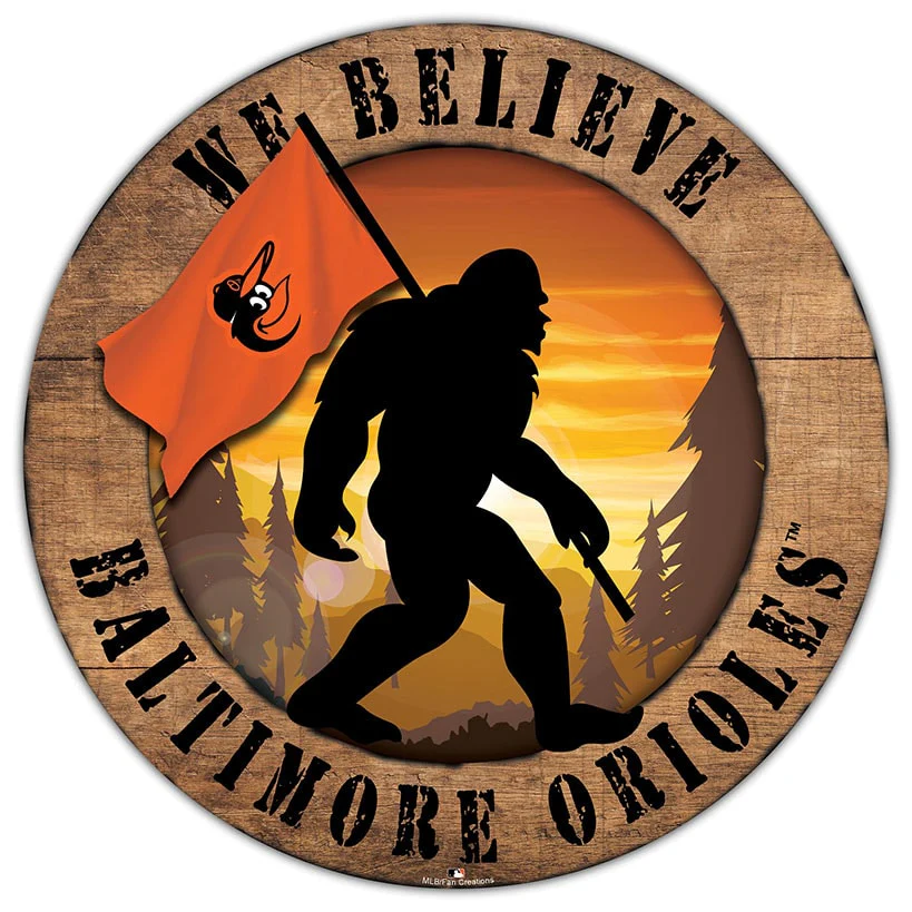 MLB We Believe Bigfoot Circle Signs - Image 18