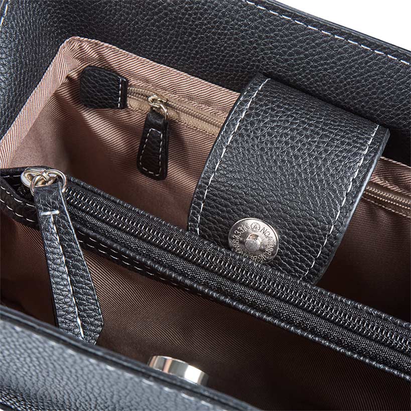 Modani Handbag Black or Taupe - Image 4