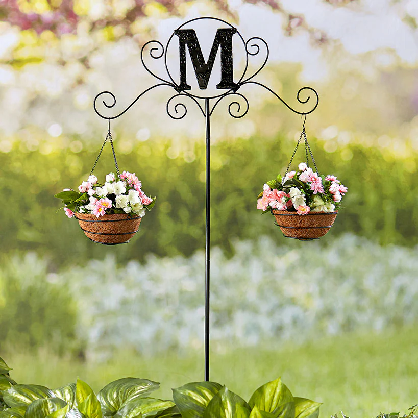 Monogram Double Planter Stakes