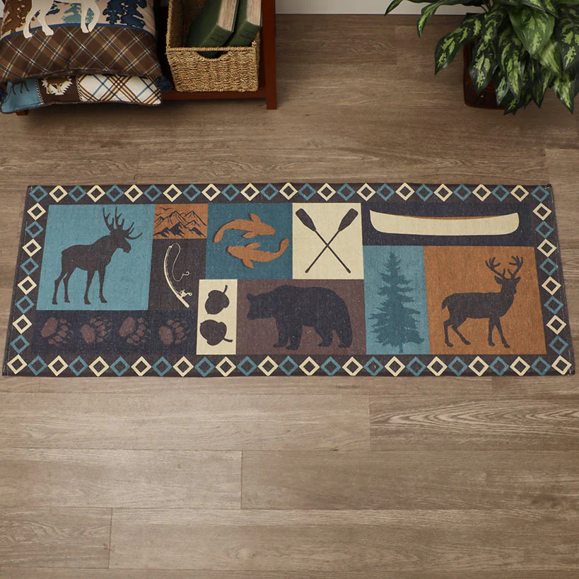 Moose Lodge Washable Area Rug, Accent Rug or Runner Rug - Image 4