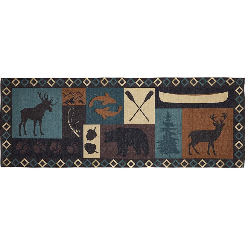 Moose Lodge Washable Area Rug, Accent Rug or Runner Rug - Image 7