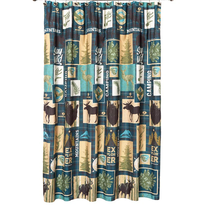 Mossy Oak Never Stop Exploring Shower Curtain or Hooks - Image 4