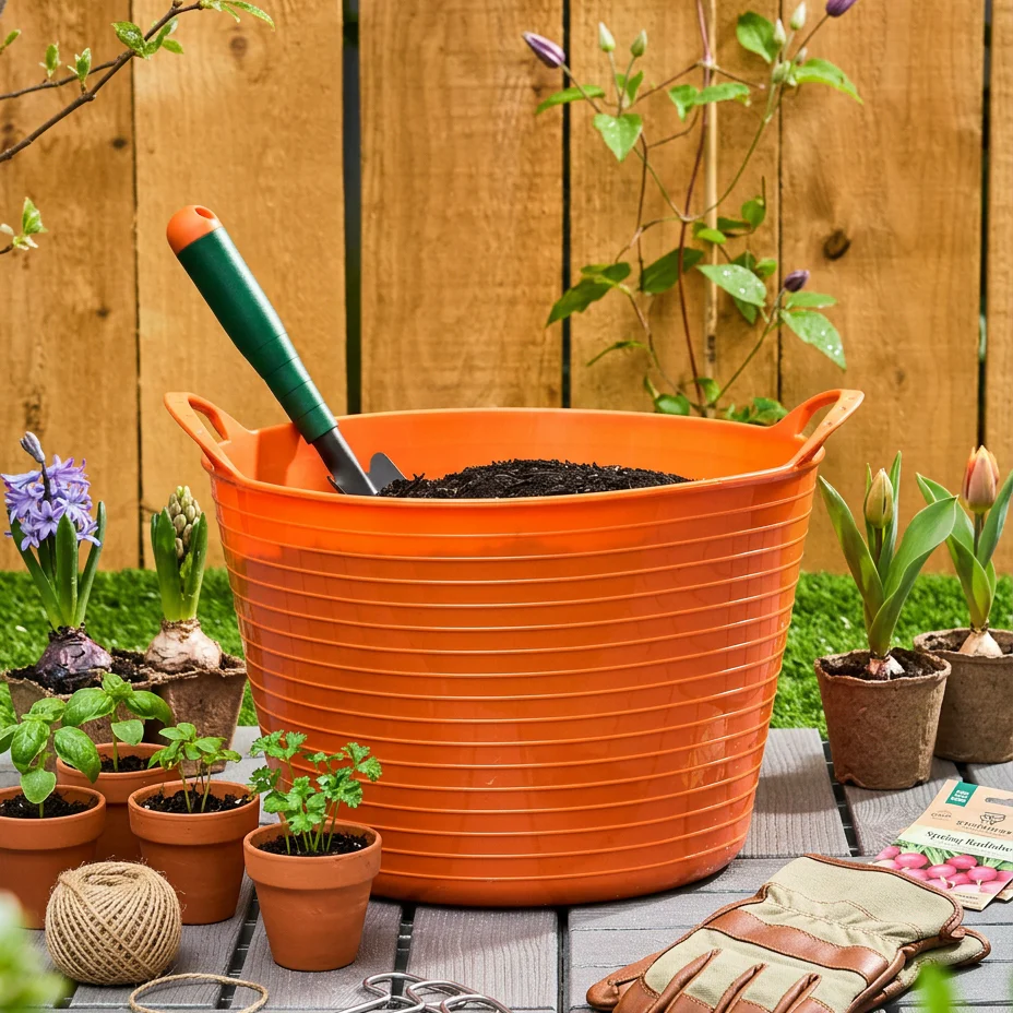 Multi Purpose Flexible Garden Tub With Handles 12L - Image 2