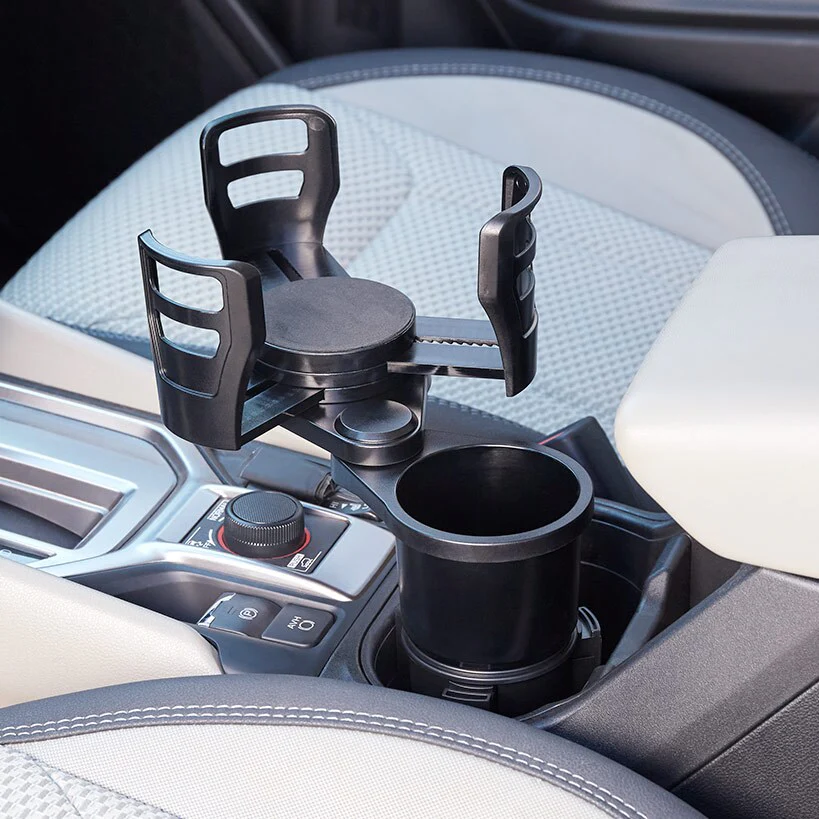Multifunctional Adjustable Car Cup Holder for Dual Cups and Snacks - Image 5