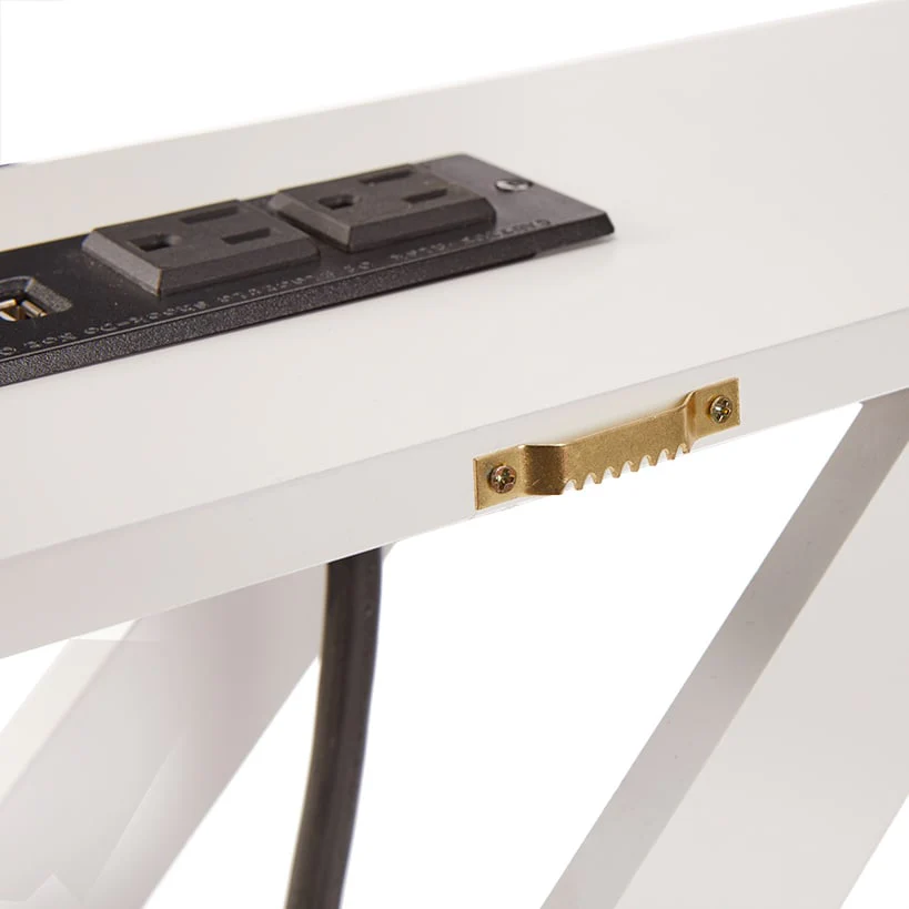 Narrow Console Table with Built in Outlet 33"H - Image 6
