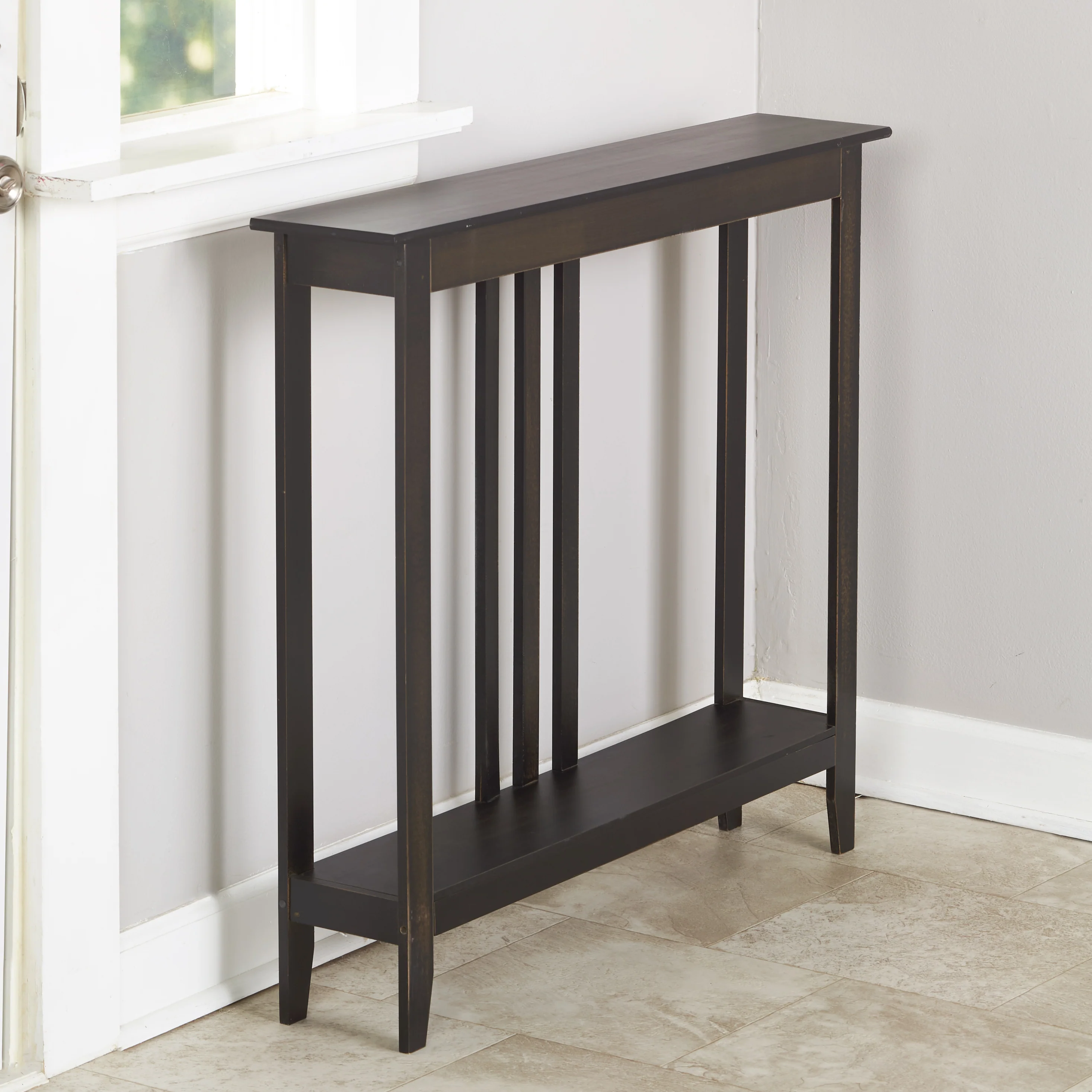 Narrow Entryway Wood Console Accent Table - 32"H - Image 10