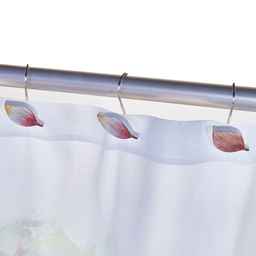 Nature Watercolor Toothbrush Holder or Shower Hooks Set of 12