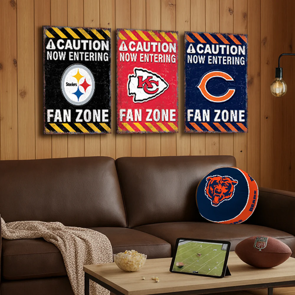 NFL Fan Zone Metal Sign - Image 2