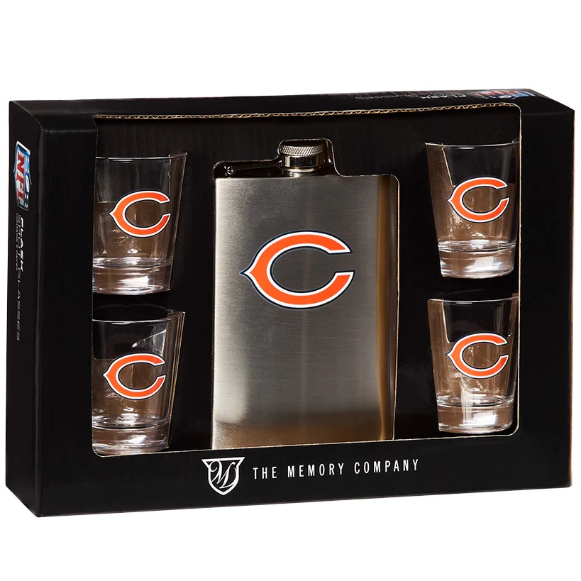 NFL Flask and Shot Glass Gift Set - Image 3