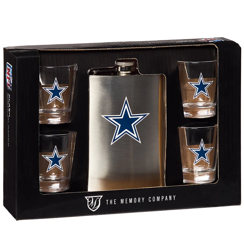 NFL Flask and Shot Glass Gift Set - Image 4