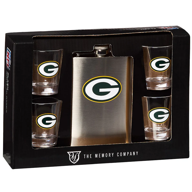 NFL Flask and Shot Glass Gift Set - Image 5