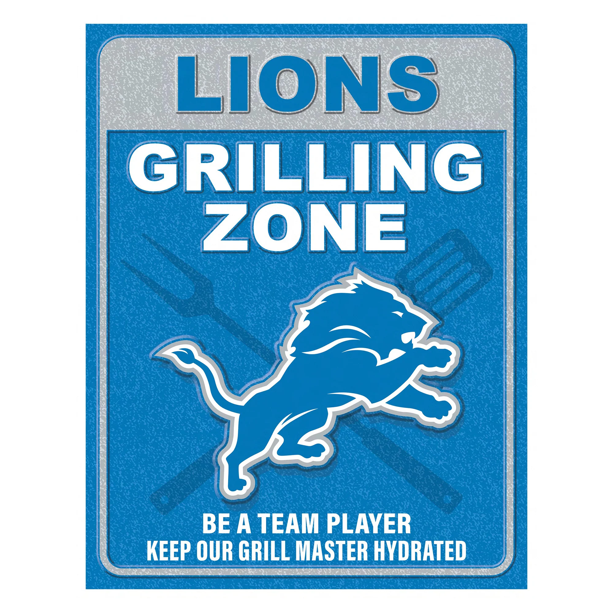 NFL Grill Zone Metal Sign - Image 25