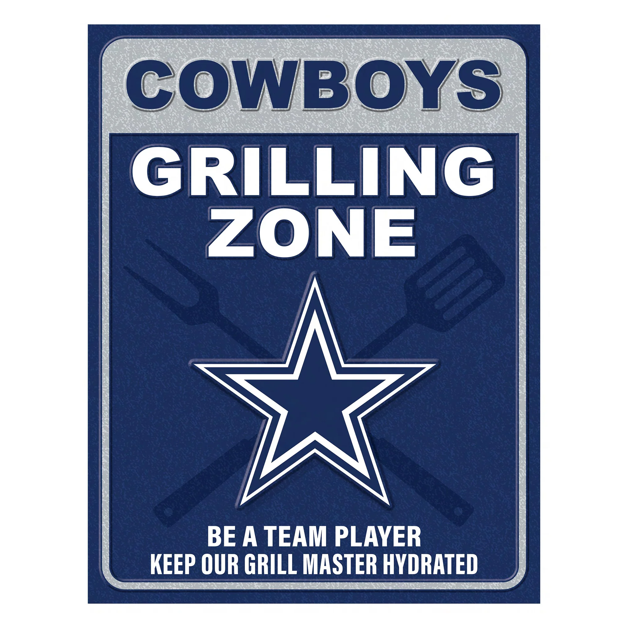 NFL Grill Zone Metal Sign - Image 27