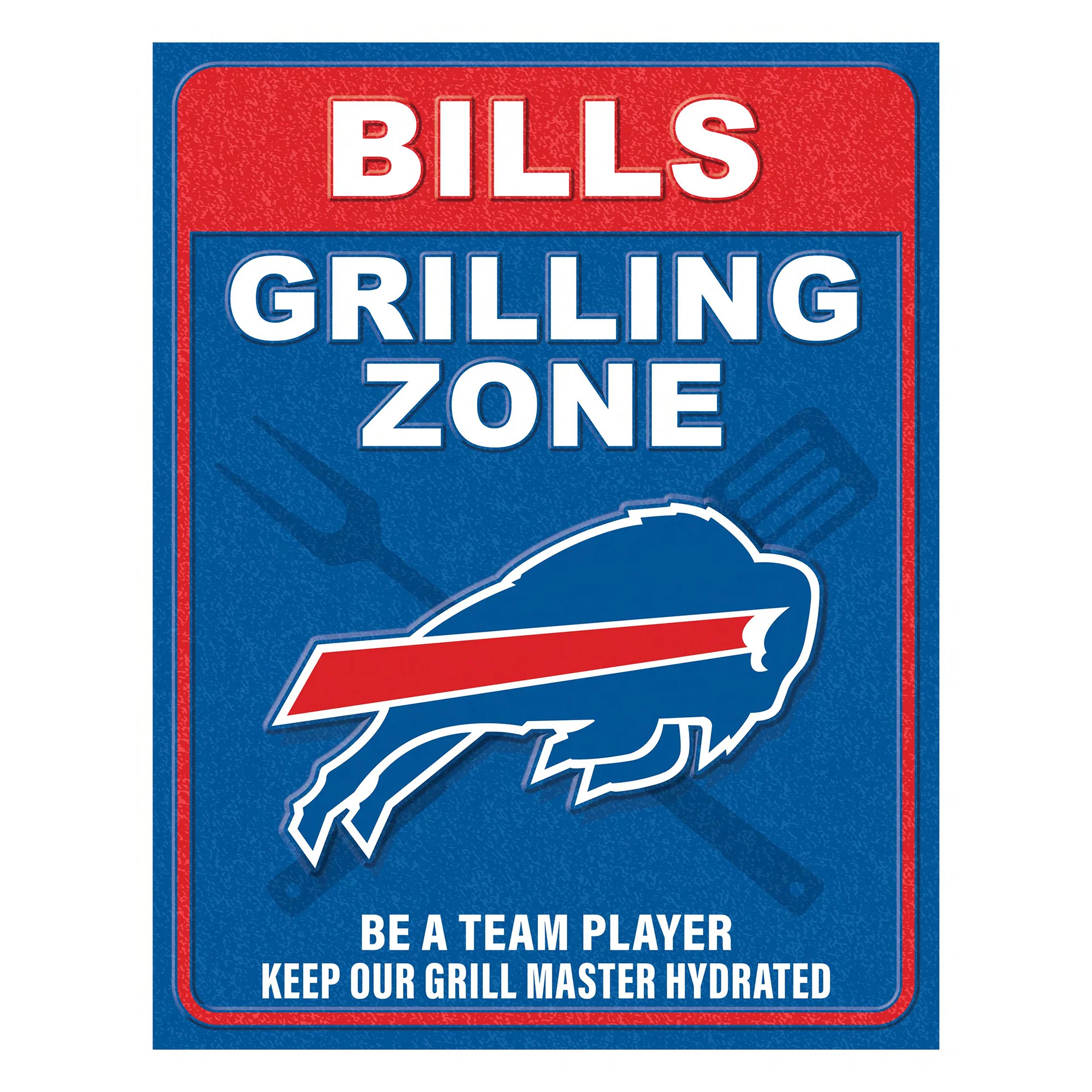 NFL Grill Zone Metal Sign - Image 31