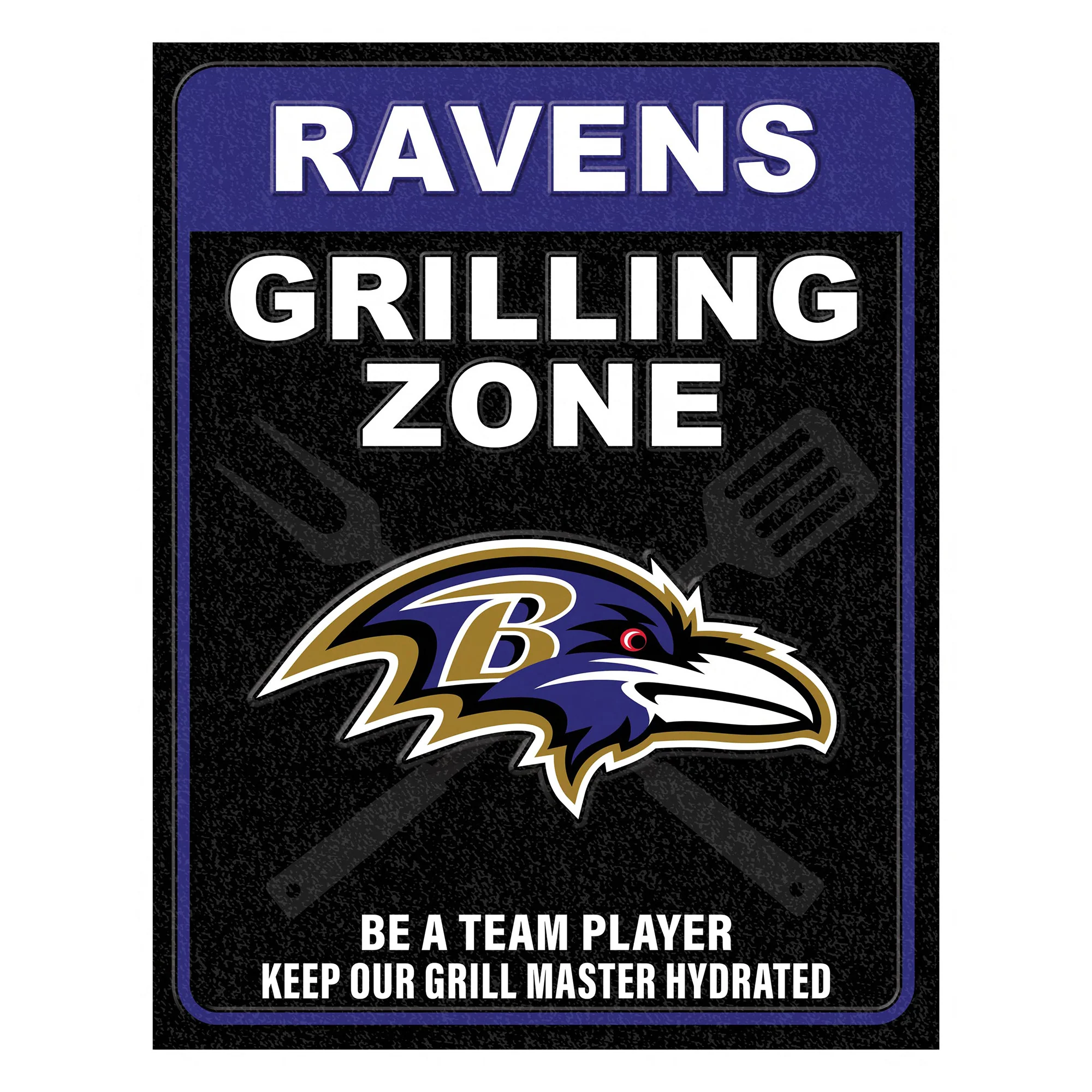 NFL Grill Zone Metal Sign - Image 32