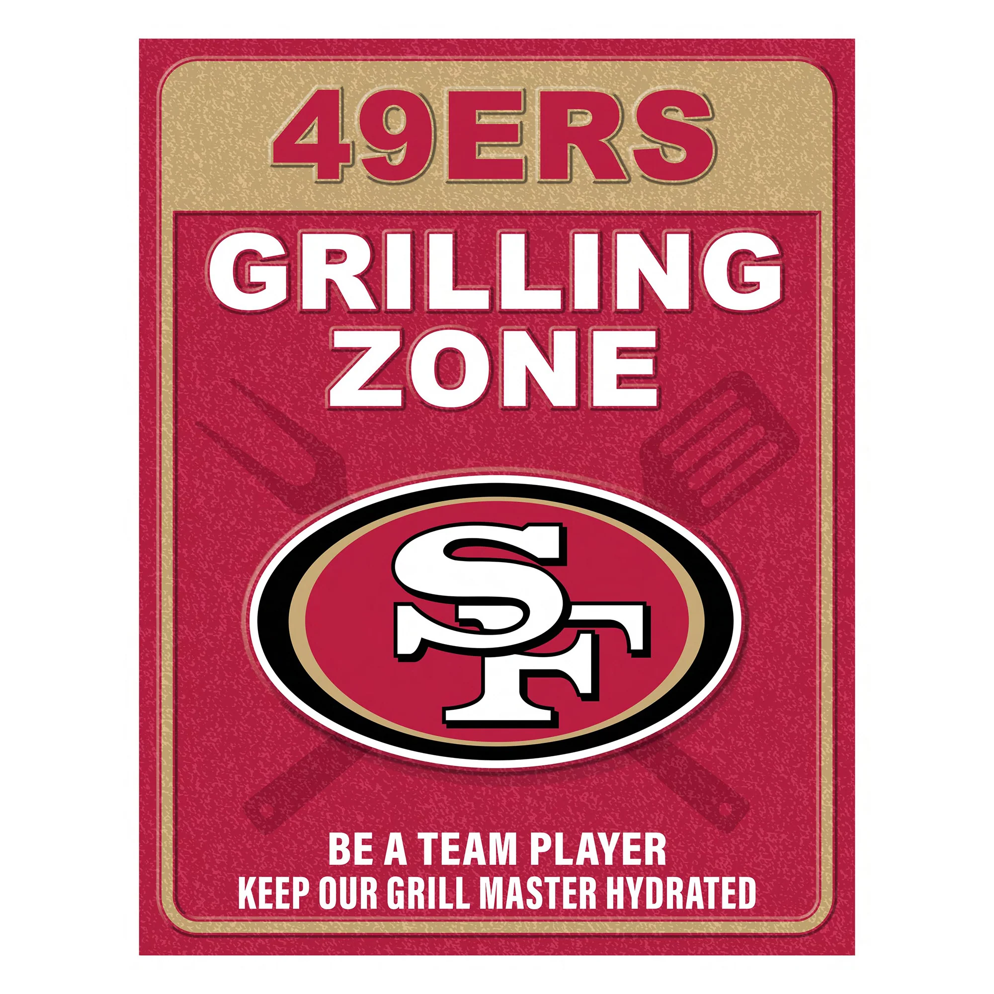 NFL Grill Zone Metal Sign - Image 5