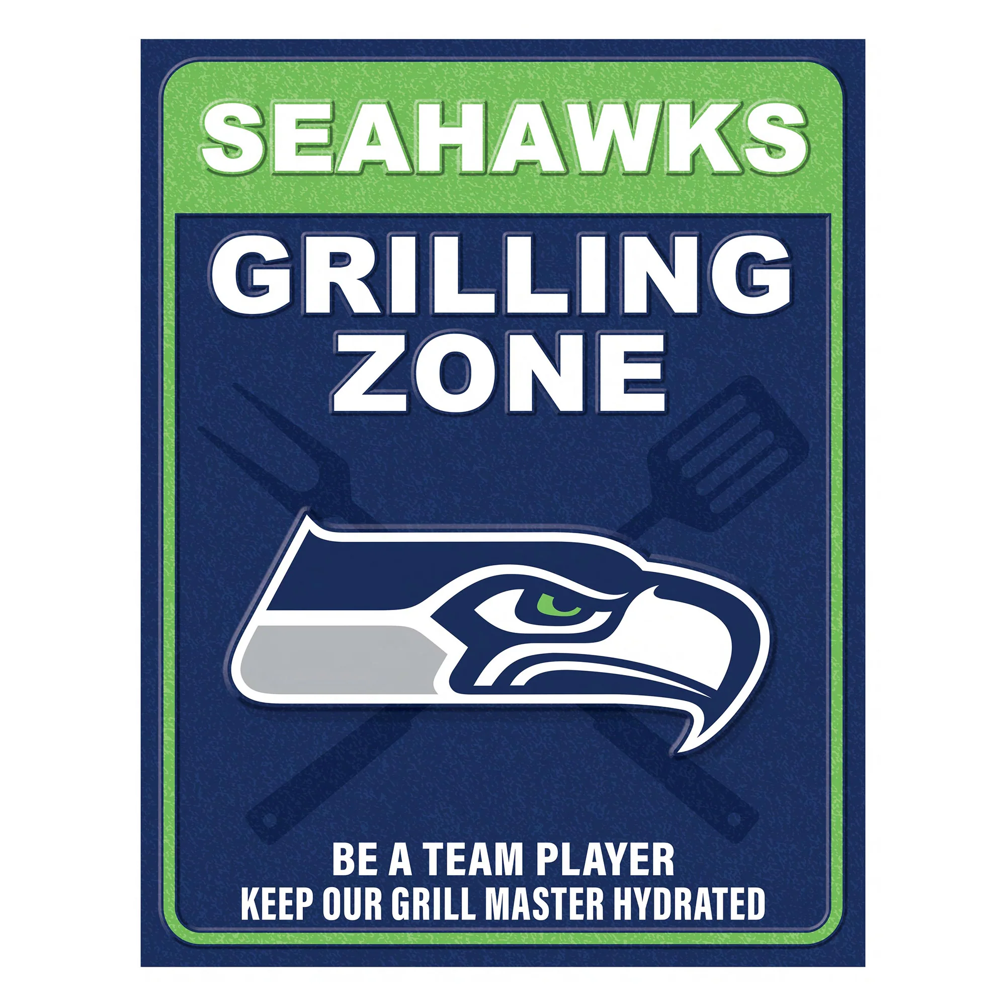 NFL Grill Zone Metal Sign - Image 9