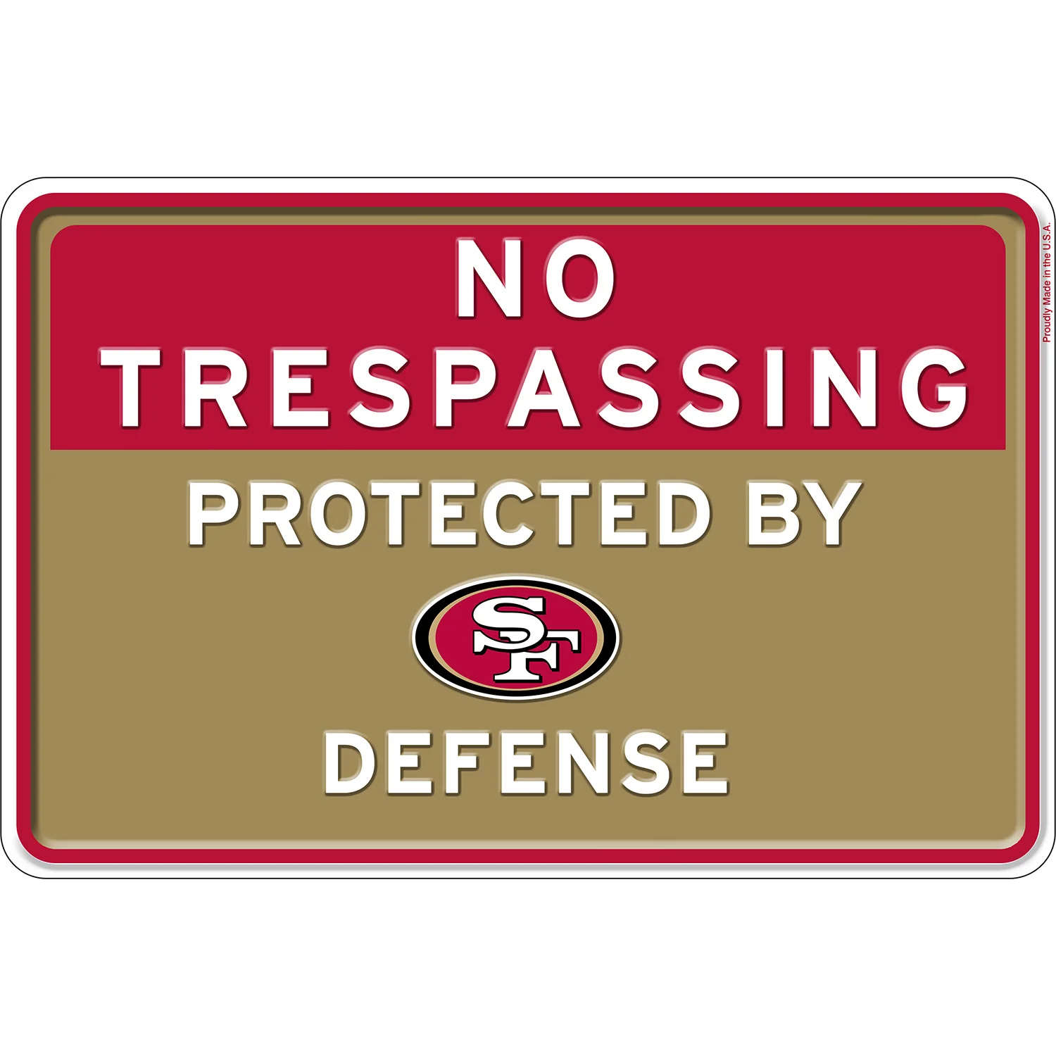 NFL No Trespassing Metal Sign - Image 10