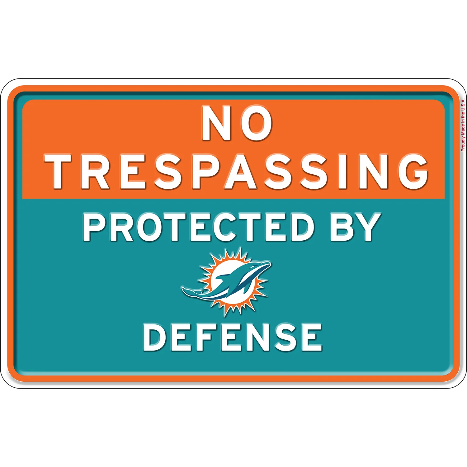 NFL No Trespassing Metal Sign - Image 19