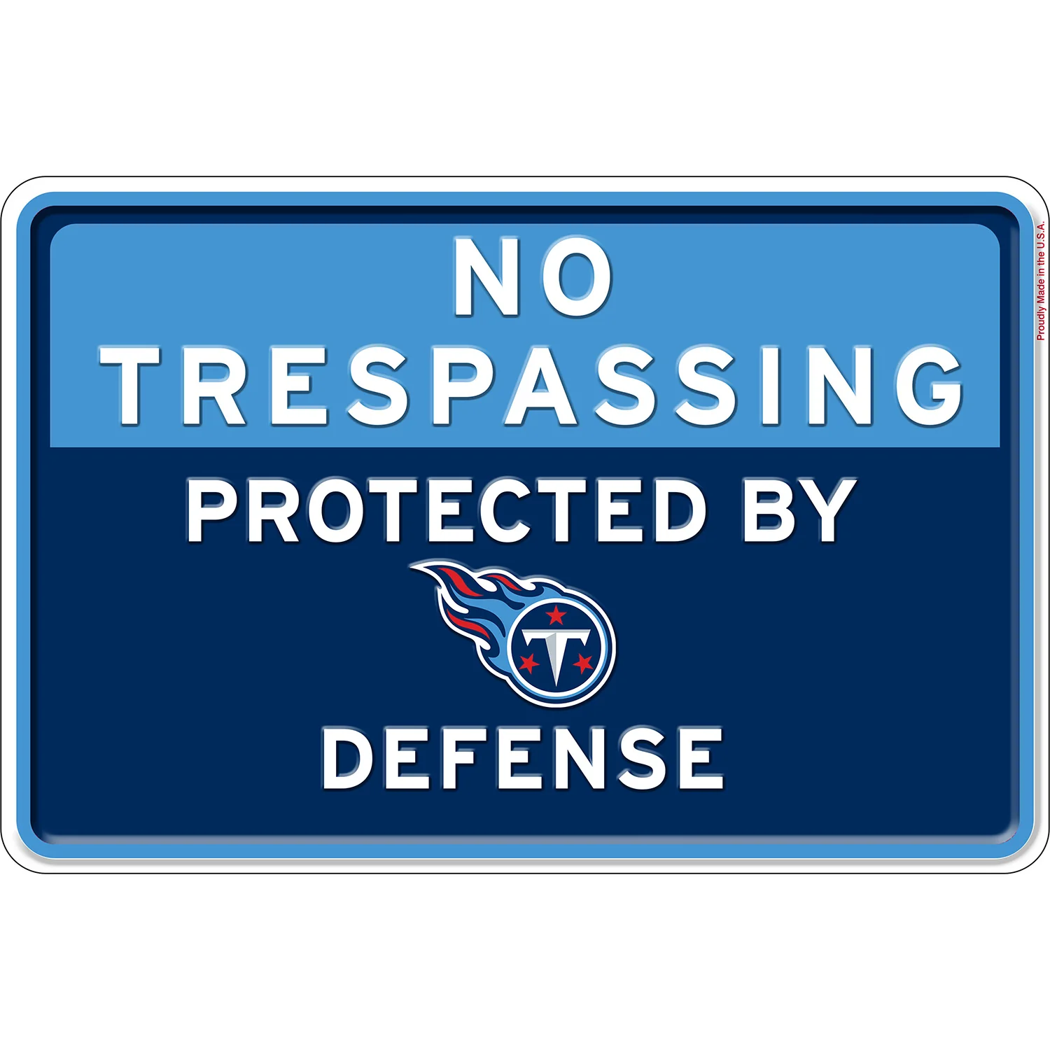 NFL No Trespassing Metal Sign - Image 8