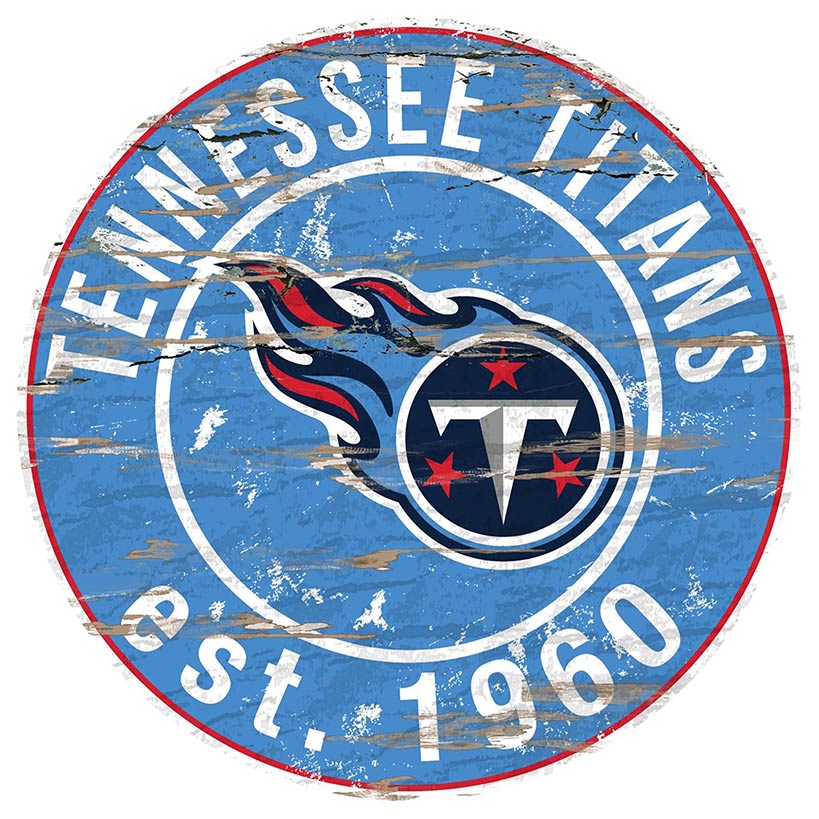 NFL Round Heritage Logo Sign 12" - Image 28