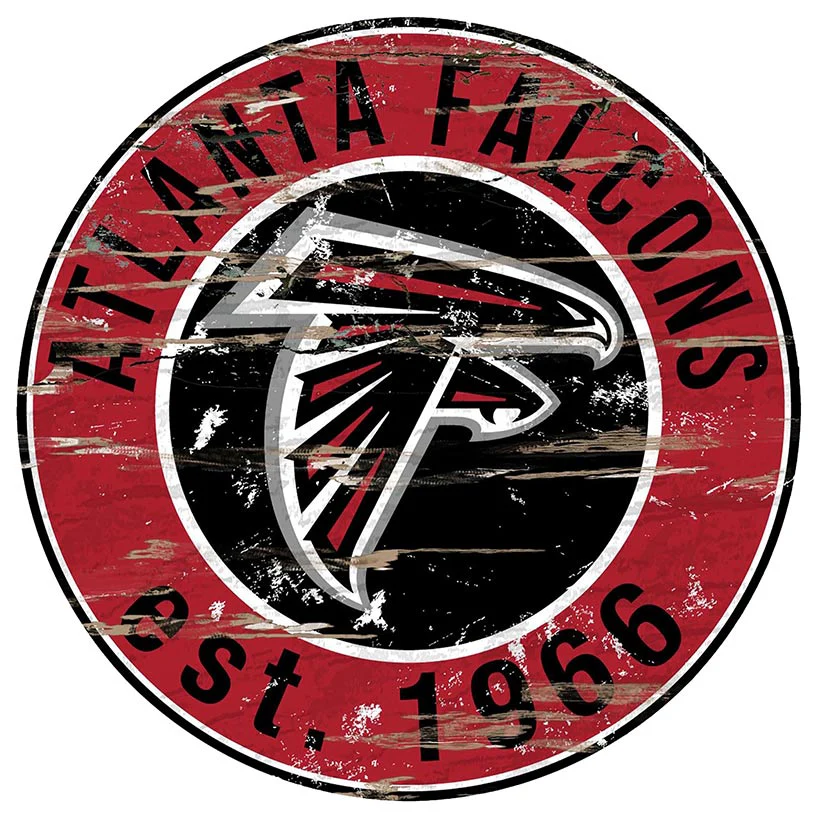 NFL Round Heritage Logo Sign 12" - Image 3