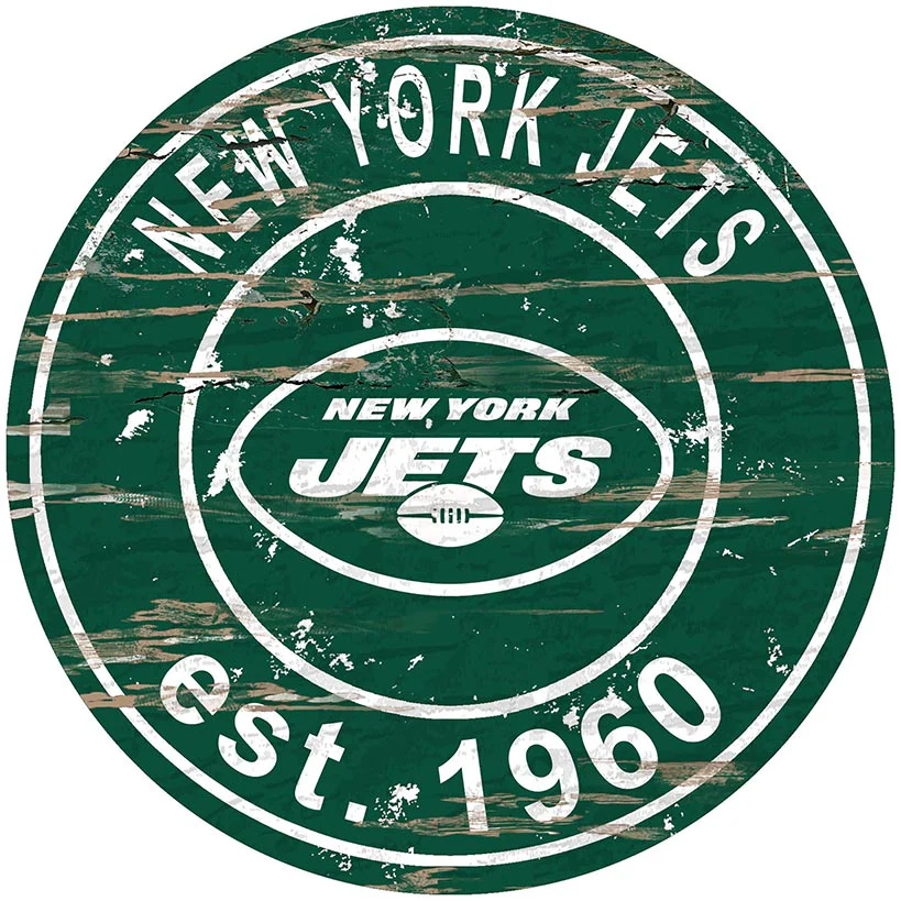 NFL Round Heritage Logo Sign 12" - Image 30