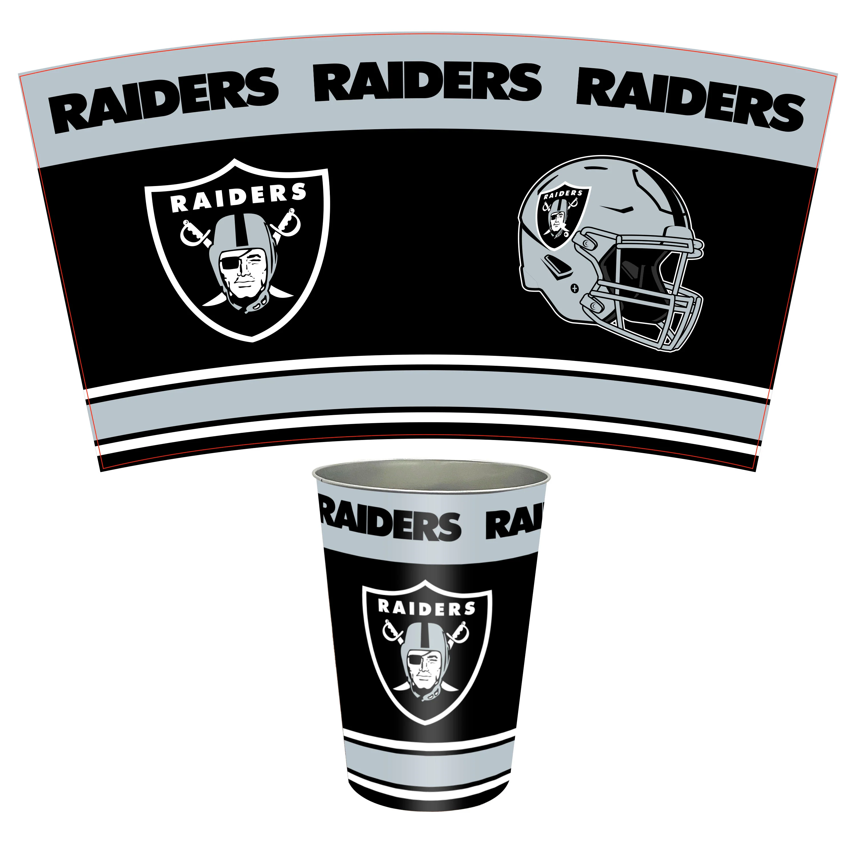 NFL Tin Wastebasket - Image 10