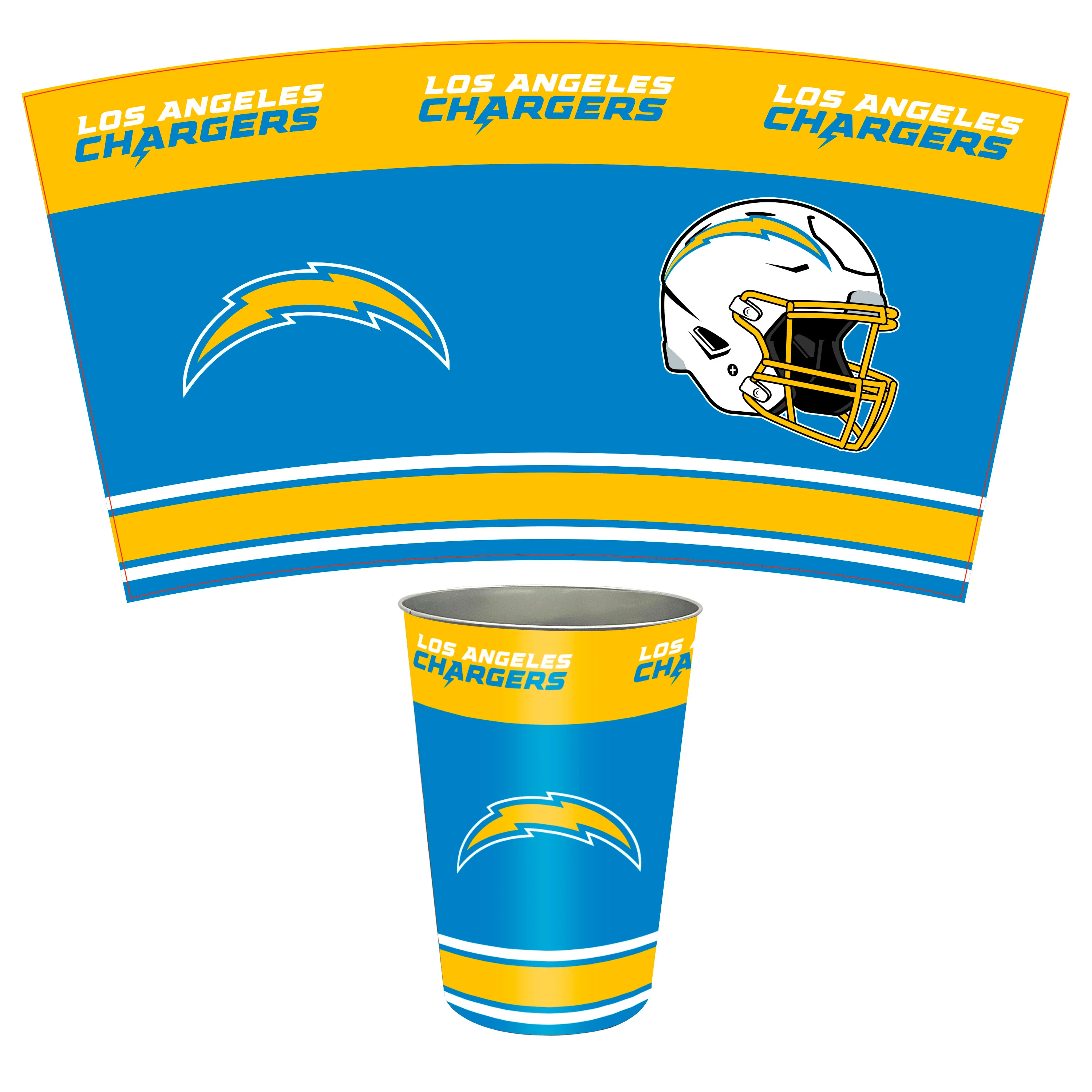 NFL Tin Wastebasket - Image 16