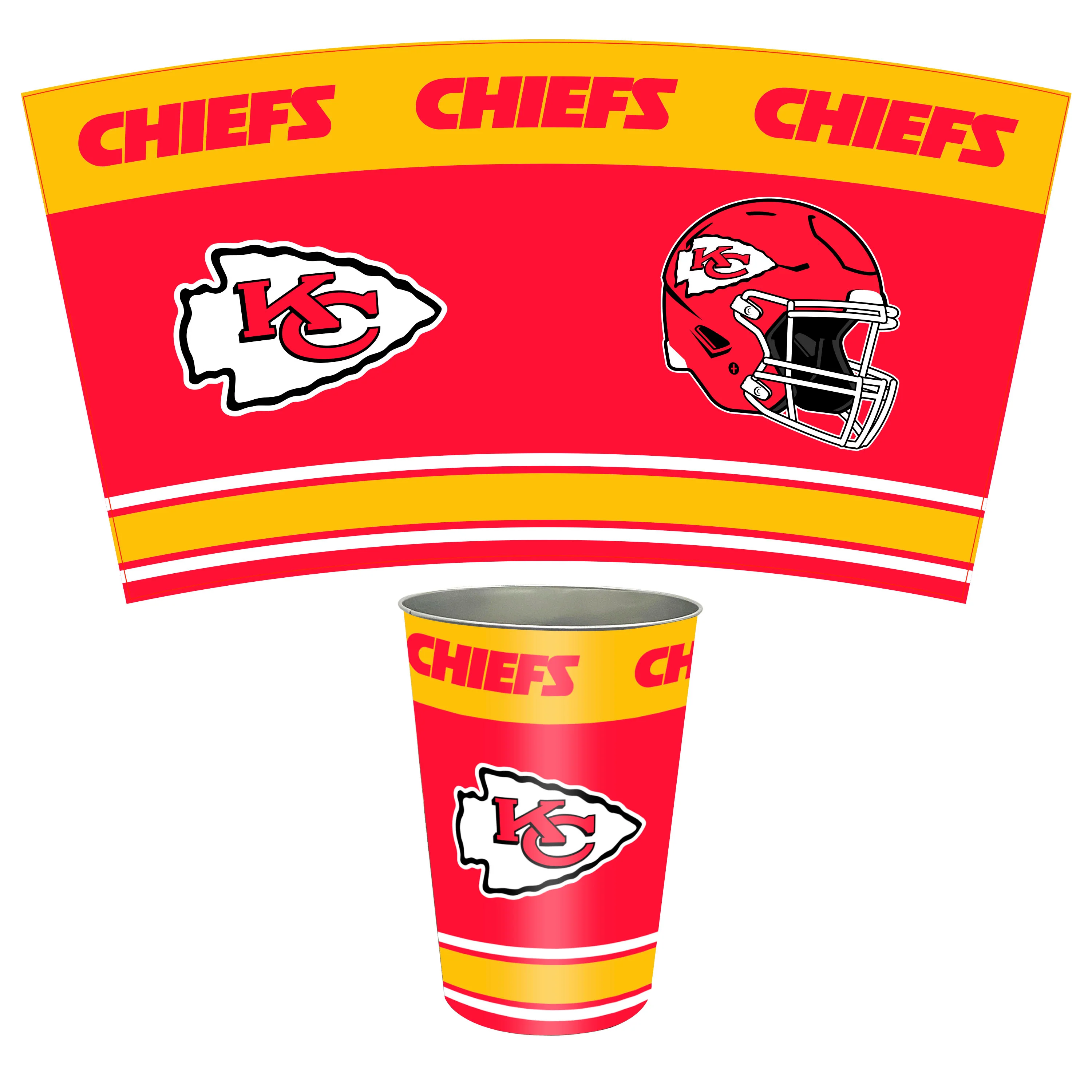 NFL Tin Wastebasket - Image 17